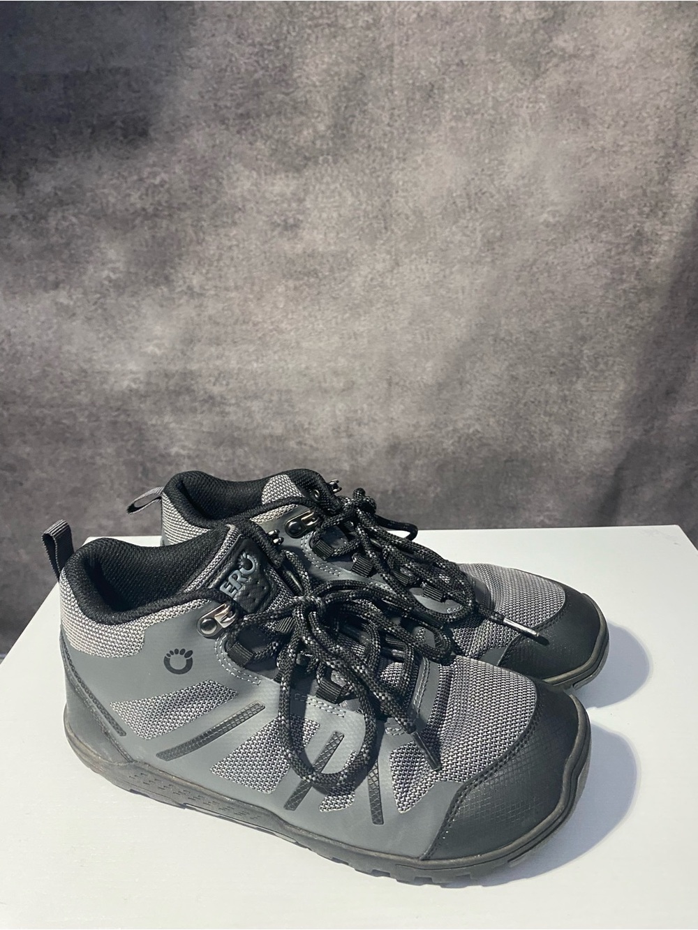 Xero Shoes Daylite Hiker Fusion Women's 8 Gray Black Barefoot Hiking Boots⁠